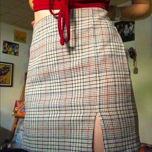 Zaful Plaid Mini Skirt